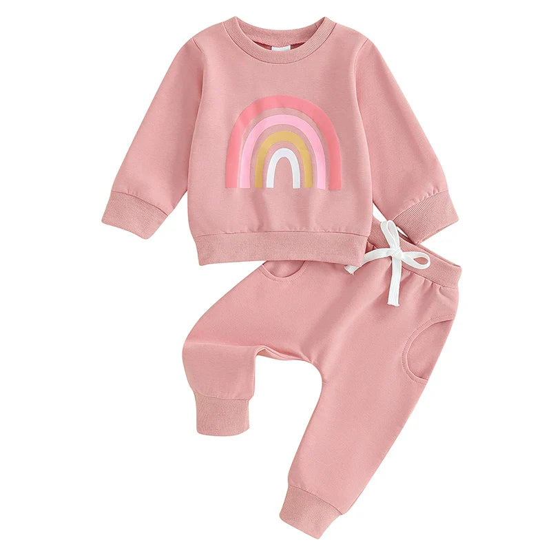 Pants and Sweatshirt Set with Rainbow Multivariant-7